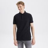 Nautica Erkek Siyah Slim Fit Kısa Kollu Polo Yaka T-Shirt K35062T.0TB - 0TB-Siyah - XS