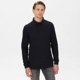 Nautica Erkek Siyah Slim Fit Uzun Kollu Polo Yaka T-Shirt K37015T.0TB - 0TB-Siyah