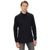 Nautica Erkek Siyah Slim Fit Uzun Kollu Polo Yaka T-Shirt-K37015T.0TB S
