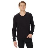 Nautica Erkek Siyah Standart Fit V Yaka Kazak-S37001T.0TB XS