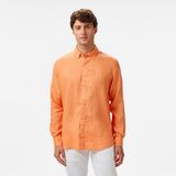 Nautica Erkek Turuncu Classic Fit Keten Gömlek - 62L-Turuncu