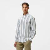 Nautica Erkek Yeşil Classic Fit Çizgili Gömlek W55400T.3BP - 3BP-Yeşil