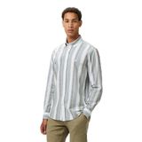 Nautica Erkek Yeşil Classic Fit Çizgili Gömlek-W55400T.3BP S
