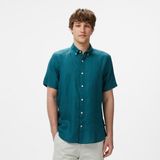 Nautica Erkek Yeşil Classic Fit Gömlek - 3DC-Yeşil