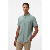 Nautica Erkek Yeşil Classic Fit Gömlek W55416T.3SB - 3SB-Yeşil