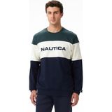 Nautica Erkek Yeşil Classic Fit Sweatshirt - 3YG-Yeşil - 2XL