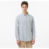 Nautica Erkek Yeşil Regular Fit Çizgili Gömlek W65433T.3AF - 3AF-Yeşil
