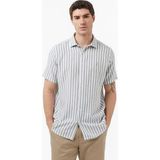 Nautica Erkek Yeşil Regular Fit Kısa Kollu Çizgili Gömlek - 3HP-Yeşil