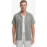 Nautica Erkek Yeşil Regular Fit Kısa Kollu Desenli Keten Gömlek W65452T.3SO