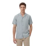 Nautica Erkek Yeşil Regular Fit Kısa Kollu Keten Gömlek-W65102T.3SV M