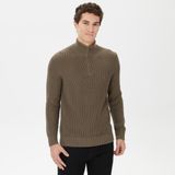 Nautica Erkek Yeşil Standart Fit Dik Yakalı Kazak-S37128T.3BB XS