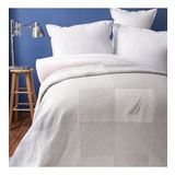 Nautica Home Aegina Patch Pamuk Gri Çift Kişilik Battaniye