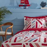 Nautica Home Morgan Pamuk Tek Kişilik Nevresim Takımı - 160 x 220 cm - Kırmızı