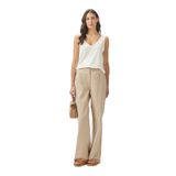 Nautica Kadın Bej Regular Fit Pantolon-55P705T.3EL S