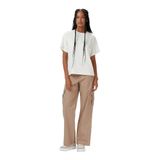 Nautica Kadın Bej Straight Fit Pantolon-57P473T.2KE 38