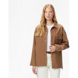 Nautica Kadın Kahverengi Regular Fit Gömlek - S - 2WN-Kahverengi