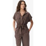 Nautica Kadın Kahverengi Regular Fit Kısa Kollu Gömlek - XS - 2CM-Kahverengi