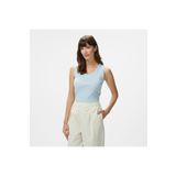 Nautica Kadın Mavi Slim Fit Kolsuz T-Shirt