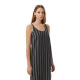Nautica Kadın Siyah Regular Fit Çizgili Elbise-55D305T.0TB XL