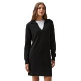 Nautica Kadın Siyah Uzun Kollu Regular Fit Elbise-47D400T.0TB S
