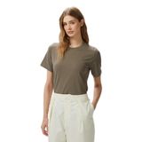 Nautica Kadın Yeşil Regular Fit Kısa Kollu T-Shirt-55V717T.3BU XL