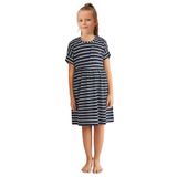 Nautica Kız Çocuk Pijama Elbisesi, Çizgili, Lacivert, 7-8 Yaş