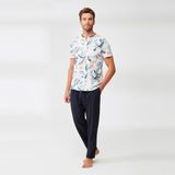 Nautica M317 Erkek Yarım Kol Pijama Takım