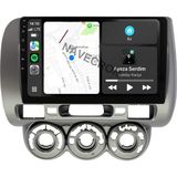 Navecron Honda Jazz 2002-08 9" Uyumlu Android Multimedia Gerçek 4/64 Kablosuz Carplay Geri Görüş Kameralı