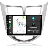 Navecron Hyundaı Accent Blue 2011-19 9" Gri Uyumlu Android Multimedia Gerçek 4/64 Kablosuz Carplay Geri Görüş Kameralı