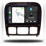 Navecron Mercedes S Seri W220 1999-05 9" Uyumlu Androıd Multimedya Gerçek 2/32 Kablosuz Carplay Geri Görüş Kameralı