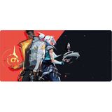 Navidata Kasırga Valorant 1 Red Oyuncu Mouse Pad 70X30 cm Kaymaz Dikişli - Siyah - Kırmızı