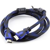 Navidata Örgülü 2 Metre HDMI Görüntü Kablosu 2m Hdmı Kablo 3D 4K Full Hd Dayanıklı Malzeme ile Tv ve Bilgisayar Bağlantısı - 200 cm