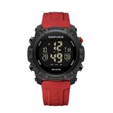 Naviforce Dijital Kırmızı Silikon Kordon Unisex Kol Saati NF7104
