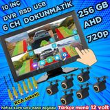 Navigold 170'' BALIK GÖZÜ AHD 720p RCA KAMERA 6 KANALLI 10 İNÇ DOKUNMATİK USB BSD DVR EKRAN 12 VOLT