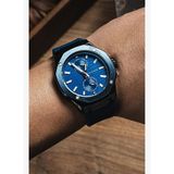 NAVIMARINE Lacivert Silikon Kordon Lacivert Kadran Erkek Kol Saati NV10011-L