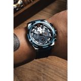Navimarine Lacivert Silikon Kordon Siyah Kadran Erkek Kol Saati NV10010-L