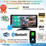 Navistar 10.36 inç Dokunmatik Monitör Kablosuz Carplay Wifi Bluetooth FM Transmitter 256 GB Destekli Tak Kullan