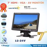 Navistar 7 inç HDMI / VGA / AV Çok Amaçlı Araç ve Taşıt Monitörü Üç Giriş, Her Cihaza Uyumlu 12-24V