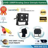 Navistar AHD 1080P/Analog Orta Boy Gece Görüşlü RCA AV Soketli Kamyon Tır Otobüs Kamerası