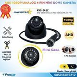 Navistar AHD 1080P/Analog Pal Dönüşümlü Plastik Metal Mini Dome Kamera