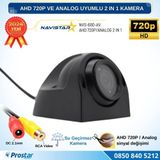 Navistar AHD 720P ve Analog Pal Uyumlu Gece Görüşlü Yan, Ön ve Arka Uyumlu Full HD Kamera