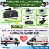 Navistar Ambulans Yönetmeliğine Uygun 2 Kameralı 8 Kanal Mobil Nvr 500 GB Tak Kullan Set
