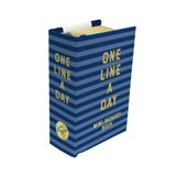 Navy Stripes Mini One Line a Day: A One-Year Memory Book