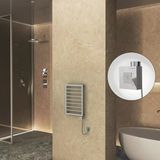 NAXOS Elektrikli Havlupan 450x655 Gri 7012 Texture (KTX1 Termostat) 300W Spiral Kablolu