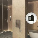 NAXOS Elektrikli Havlupan 450x655 Rose Gold Parlak (KTX1 Termostat) 200W Spiral Kablolu