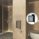 NAXOS Elektrikli Havlupan 450x655 Rose Gold Parlak (KTX3 Termostat) 200W Spiral Kablolu