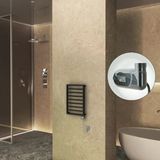 NAXOS Elektrikli Havlupan 450x655 Siyah Mat (Thesis Termostat) 300W