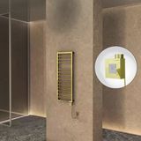 NAXOS Elektrikli Havlupan 500x1193 Altın (KTX1 Termostat) 300W Spiral Kablolu