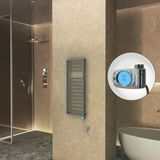 NAXOS Elektrikli Havlupan 500x1193 Antrasit Texture (Musa Termostat) 600W