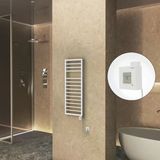Naxos Elektrikli Havlupan 500X1193 Beyaz Mat (Ktx1 Termostat) 600W Spiral Kablolu